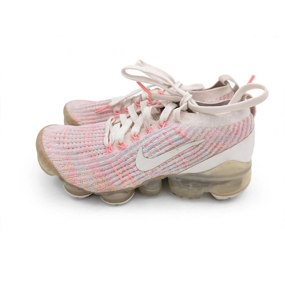 Nike VaporMax Flyknit 3 Sunset Pulse AJ6910-008 Womens 5 Used Phantom Pink